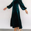 Velvet Tiered Long Sleeve Midi Dress - Knack'd Up