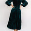 Velvet Tiered Long Sleeve Midi Dress - Knack'd Up