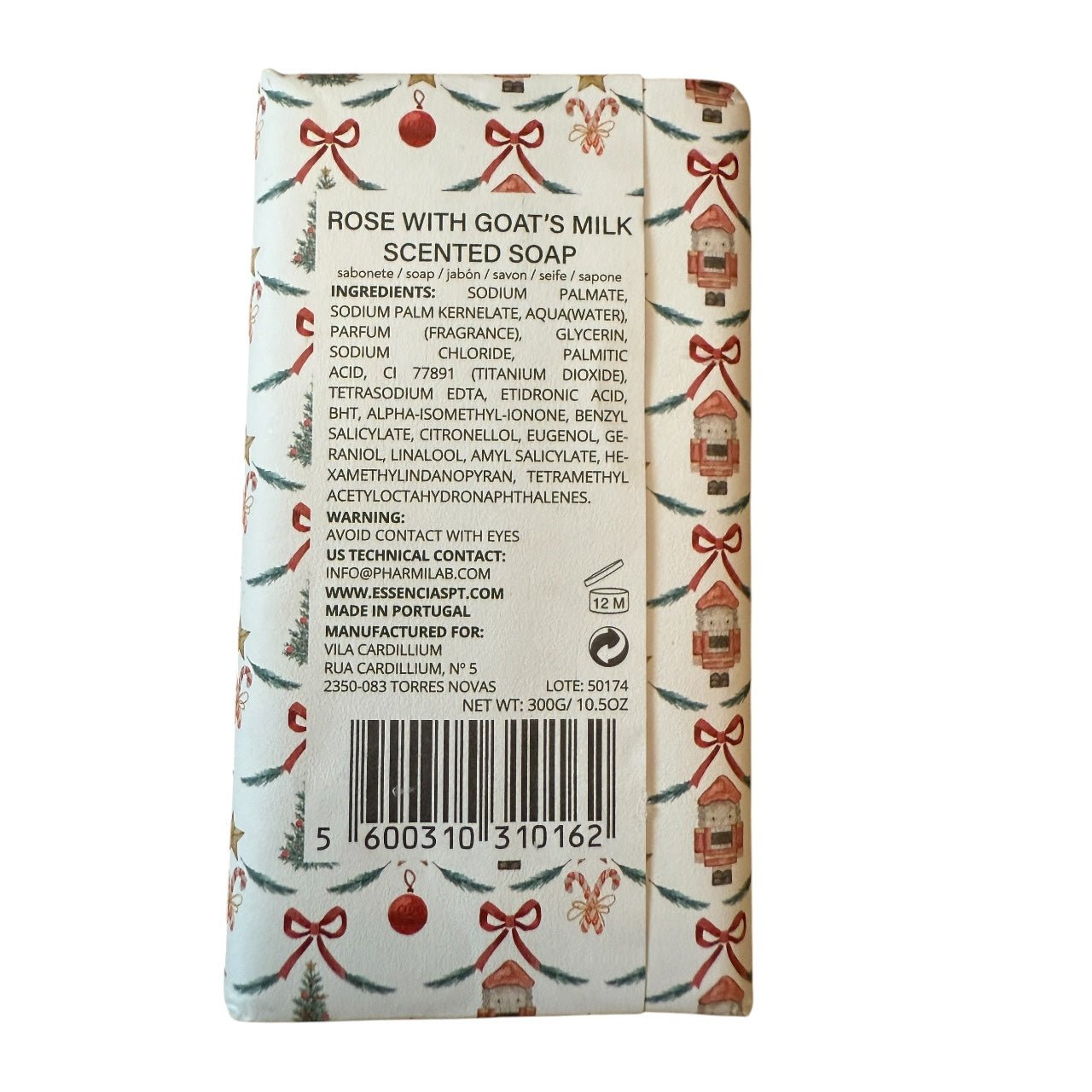 Vila Cardilium Rose Goat’s Milk Scented Soap – Luxury Handcrafted Soap Bar Made in Portugal | Moisturizing & Holiday Gift Ready - Knack'd Up