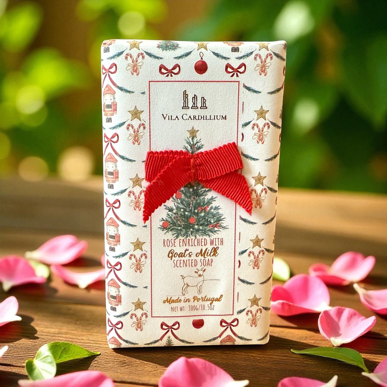 Vila Cardilium Rose Goat’s Milk Scented Soap – Luxury Handcrafted Soap Bar Made in Portugal | Moisturizing & Holiday Gift Ready - Knack'd Up