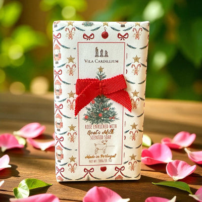 Vila Cardilium Rose Goat’s Milk Scented Soap – Luxury Handcrafted Soap Bar Made in Portugal | Moisturizing & Holiday Gift Ready - Knack'd Up