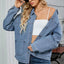 Washed Oversized Button Down Denim Jacket - Knack'd Up