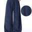 Wide Leg Corduroy Drawstring Pants - Knack'd Up