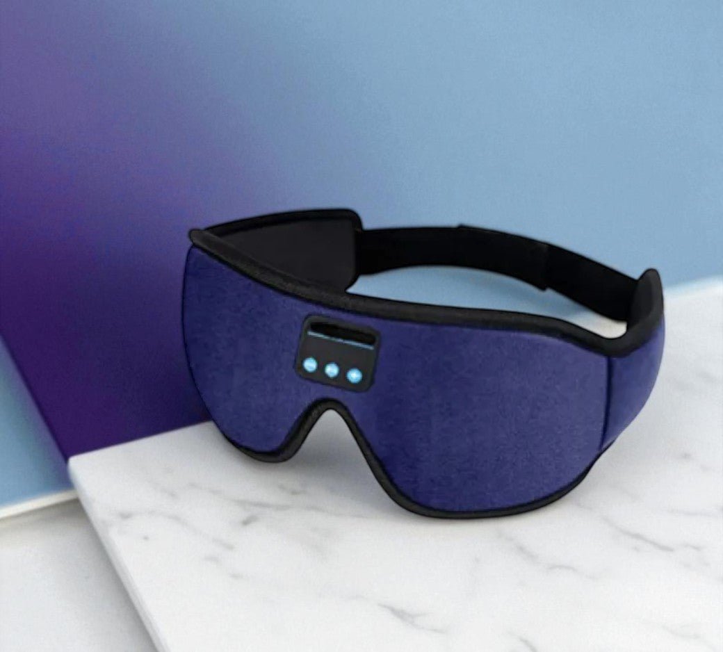 Wireless Bluetooth Sleep Eye Mask – Music Headphones & 100% Blackout Design for Travel, Sleep & Meditation - Knack'd Up