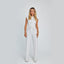 Women’s Elegant Sleeveless V - Neck Jumpsuit – Wide Leg Summer One - Piece Outfit for Casual & Dressy Occasions - Knack'd Up