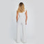 Women’s Elegant Sleeveless V - Neck Jumpsuit – Wide Leg Summer One - Piece Outfit for Casual & Dressy Occasions - Knack'd Up