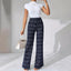 Women’s High - Waisted Plaid Straight Leg Pants – Elegant Office & Casual Trousers for Spring & Fall - Knack'd Up