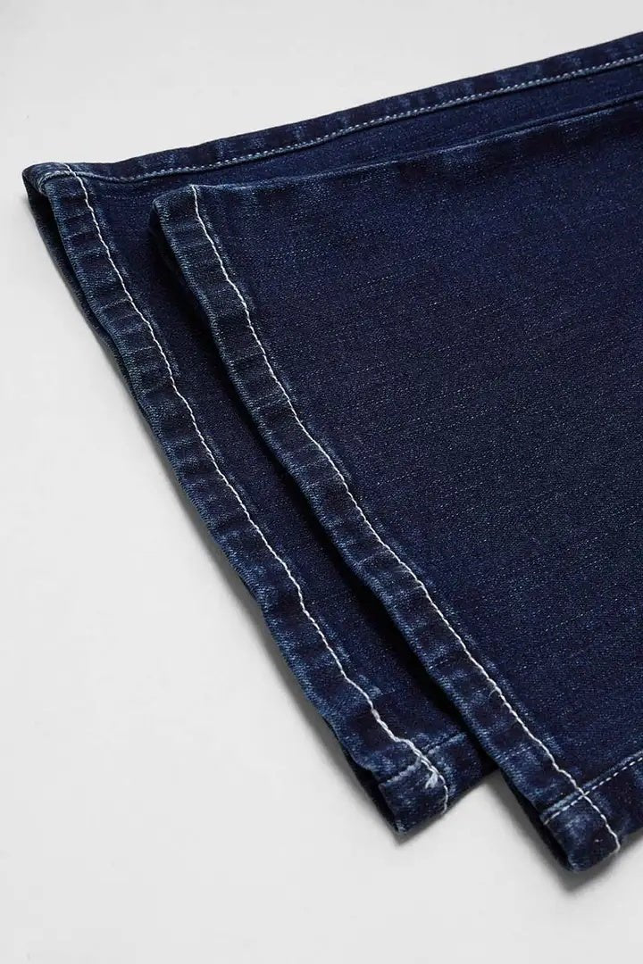 Women’s High Waisted Ripped Flare Jeans – Wide Leg Stretch Denim Pants with Distressed Details & Button Fly, Trendy Casual Streetwear - Knack'd Up