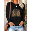 Women’s Long Sleeve Holiday T-Shirt – Cute Christmas Tree Graphic Tee, Festive Winter Casual Top - Knack'd Up
