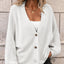 Women’s Oversized Knit Cardigan – Cozy Button - Down Sweater with Deep V - Neck | Effortless Fall & Winter Layer - Knack'd Up