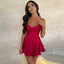 Women’s Satin Lace - Up Suspender Mini Dress – Elegant Backless A - Line Short Dress - Knack'd Up