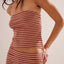Women’s Striped Knit Lounge Set – Soft Stretchy 2 - Piece Tank & Flare Pants | Effortless Coastal - Chic Outfit - Knack'd Up